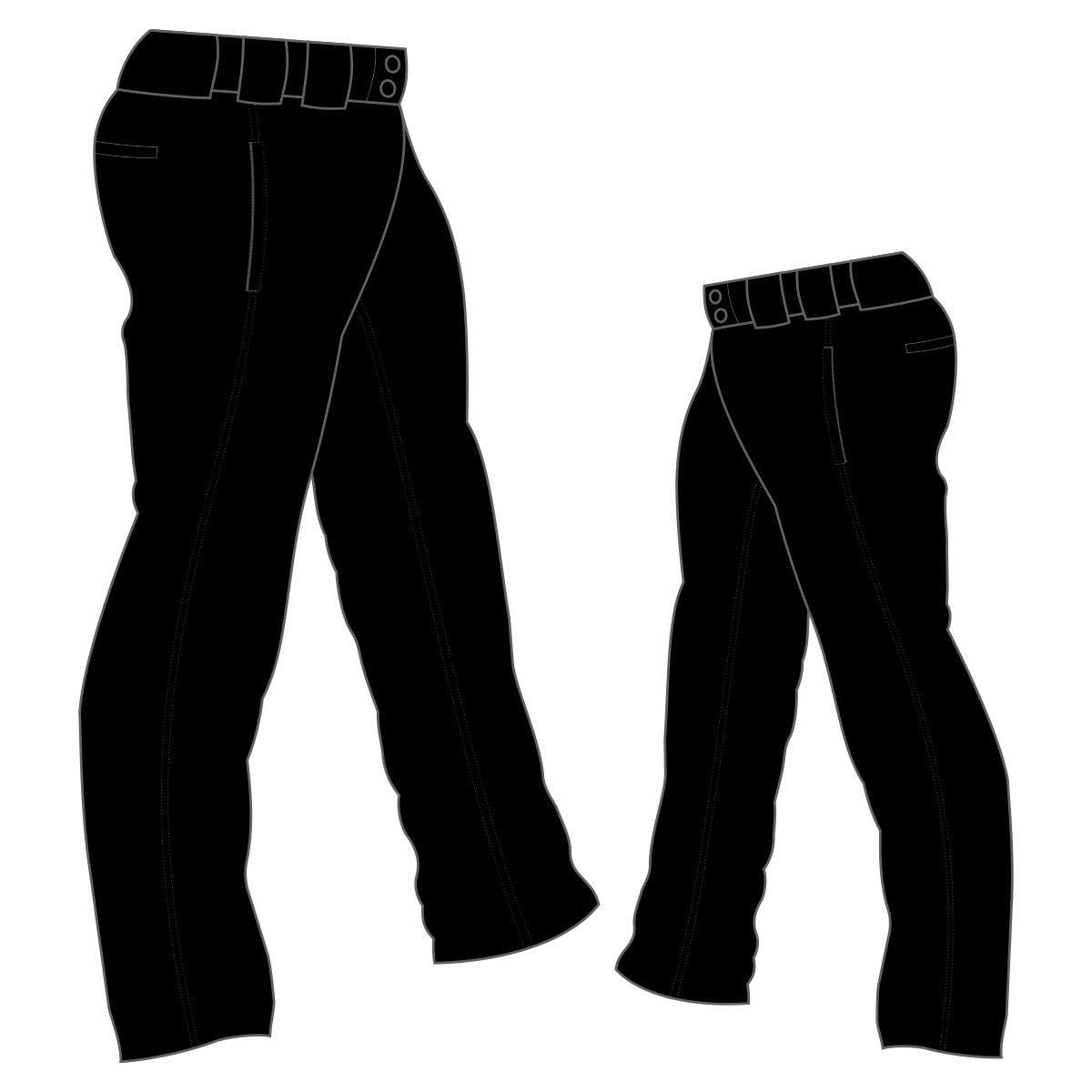 PA-1000 Solid Softball Pants with Front Pockets – Mags Premier Athletics
