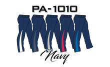 Load image into Gallery viewer, PA-1010 Navy Softball Pants with Front Pockets &amp; Panels
