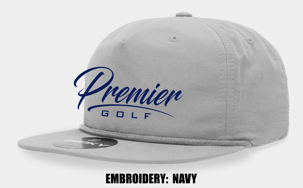 Decky Relaxed Fit Rope Hat - Grey / Grey / Navy