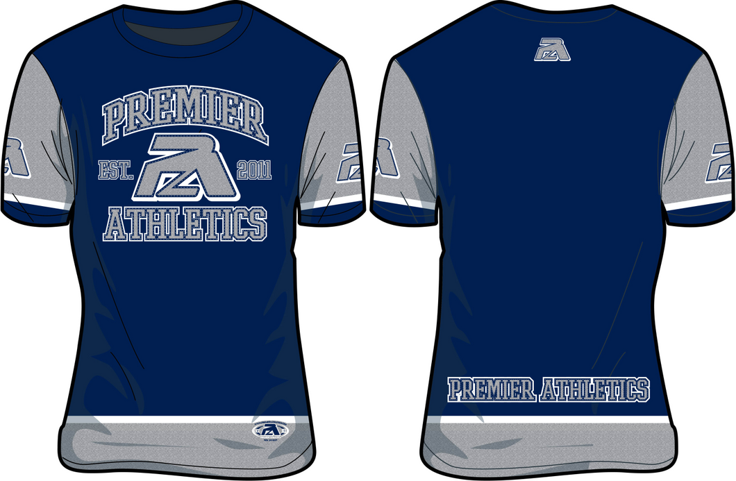 PREMIER LETTERMAN - NAVY & HEATHER