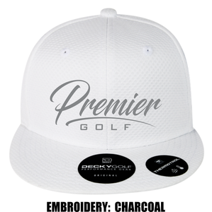 Decky Dimple Snapbacks - White / Charcoal