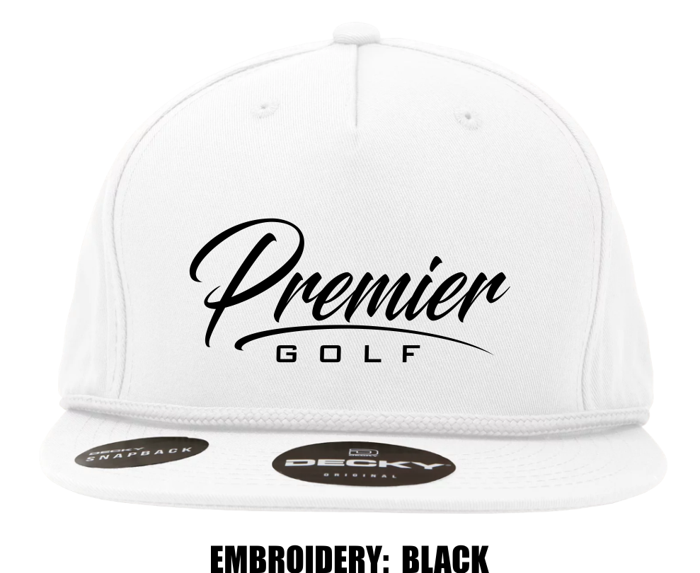Decky High Profile Rope Hat - White