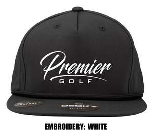 Decky High Profile Rope Hat - Black
