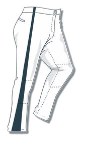 PA-4010 White Women Softball Pants with Panel