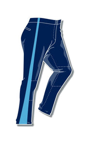 PA-4010 Navy Women Softball Pants with Panel