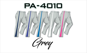 PA-4010 Grey Women Softball Pants with Panel