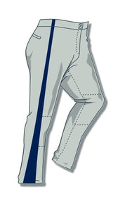 PA-4010 Grey Women Softball Pants with Panel