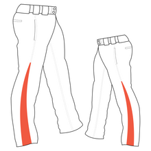 Load image into Gallery viewer, PA-1010 White Softball Pants with Front Pockets &amp; Panels
