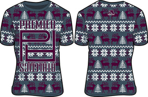 PA Reindeer Ugly Sweater - Charcoal/Maroon