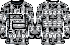 PA Reindeer Ugly Sweater - Light Charcoal/Black