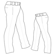 Load image into Gallery viewer, PA-1000 Solid Softball Pants with Front Pockets

