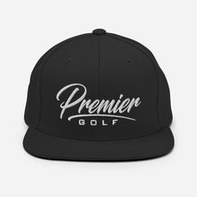 Load image into Gallery viewer, Premier Golf Script Snapback Hat
