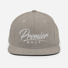 Load image into Gallery viewer, Premier Golf Script Snapback Hat
